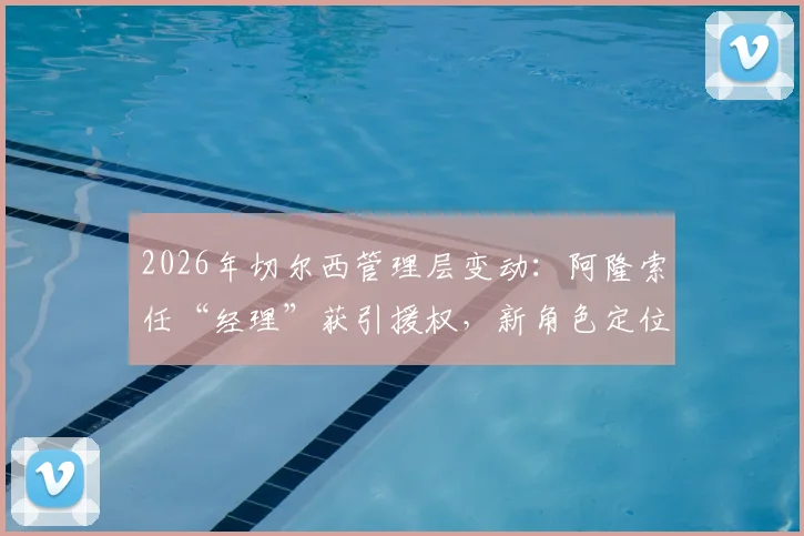 2026年切尔西管理层变动：阿隆索任“经理”获引援权，新角色定位与权力详解